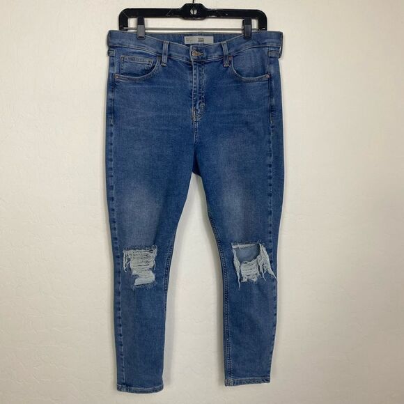 Jamie W32 L 30 Topshop Moto jeans distressed high waisted - Picture 1 of 8